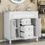 Meuble-lavabo de salle de bain 36 po avec lavabo supérieur-268398127