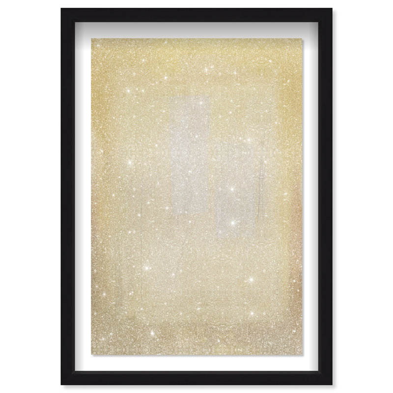 Golden Haze Framed Graphic Art, 55.5" H x 37.5" W, Black Shadowbox