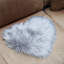 Solid Colour Faux Sheepskin 40cm X 50cm Area Rug