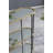 Metal Console Table, Mirrored Shelf
