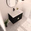 Meuble-lavabo mural de 28 po avec lavabo, pour petite salle de bain (emballage KD)
