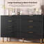 Commode 8 tiroirs cannelée de 55 po de largeur pour chambre à coucher, commode moderne en bois avec rangement profond-1719552896