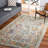 Oriental Hand Tufted Wool/Cotton Area Rug in Gray/Green-1723706521
