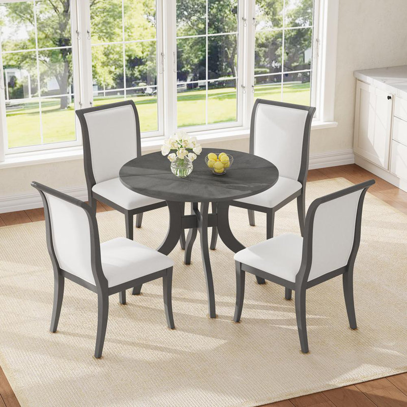 Elegant Oak Dining Set