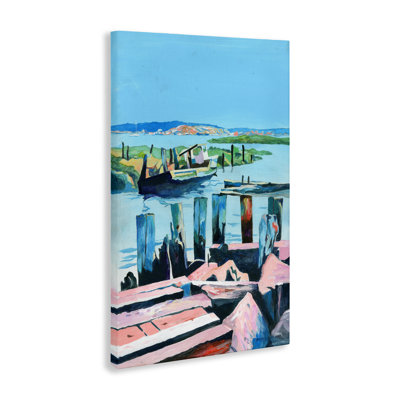 Ocean's Blue Motif Canvas Wall Art, design by Greg Gorham