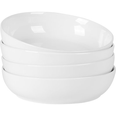 Gibson Home Zen Buffet 4-Piece 8.5in Pasta Bowl Set - Durable and Lightweight Ceramic