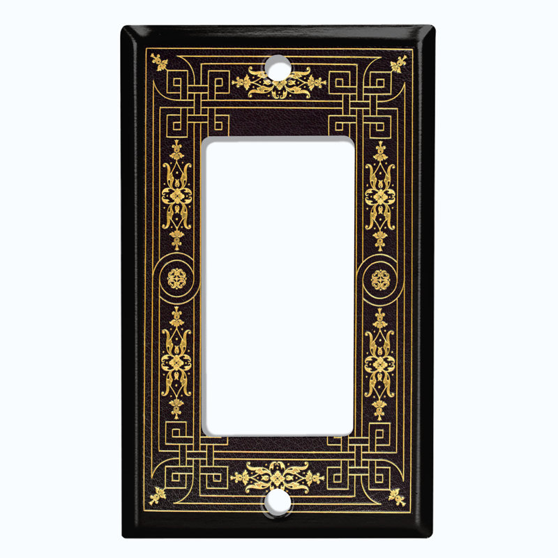 Patterned 1 - Gang Toggle Light Switch Standard Wall Plate