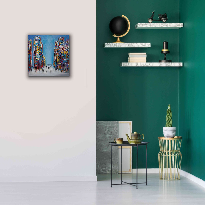 «Cityscape» par Ekaterina Ermilkina, impression sur toile, H 18 po x l 18 po x P 0,75 po