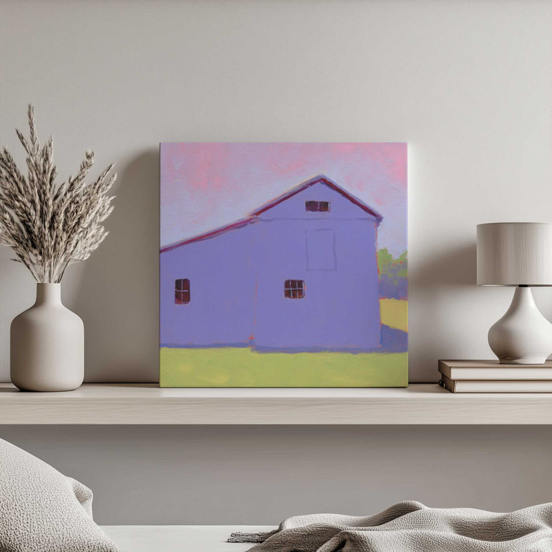 "Très violet" par Carol Young, reproduction d'art sur toile, H 20 po x l 20 po