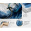 «Blue», abstrait géométrique, toile tendue à motif de cercles géométriques abstraits-541204825