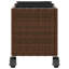  Garden Planters With Wheels 2 Pcs 107X32x38 Cm Poly Rattan-900021500