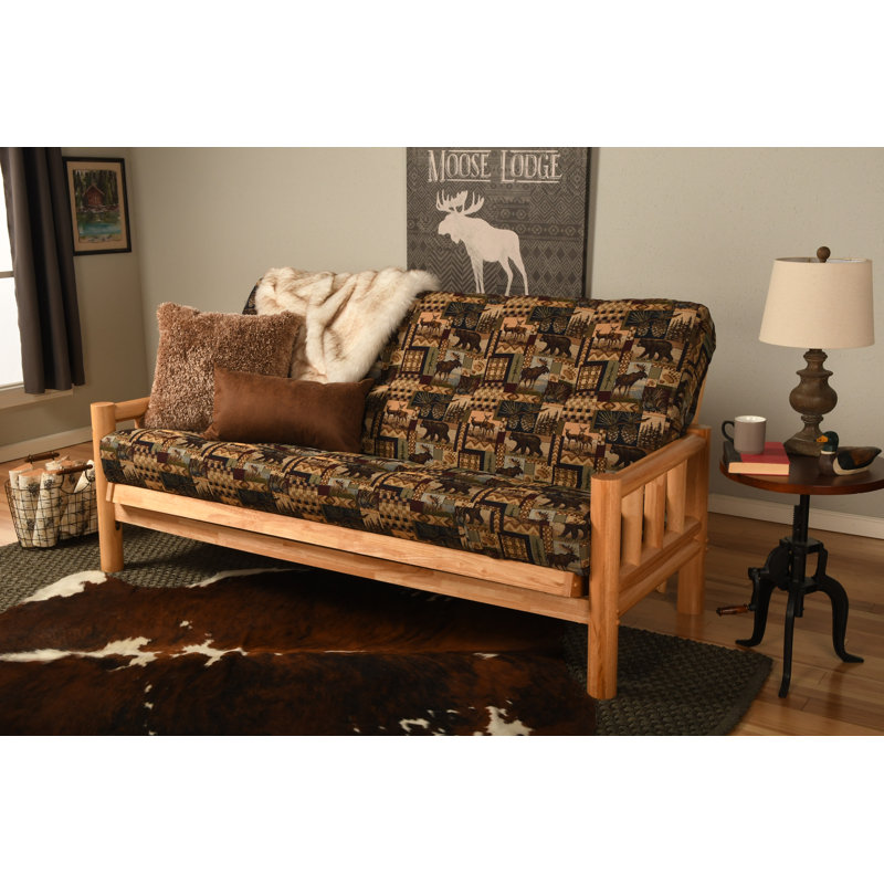 Stratford Full Loose Back Futon and Mattress Set, Natural, Peter's Cabin