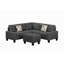 Canapé modulaire 6 pièces rembourré-1073082530