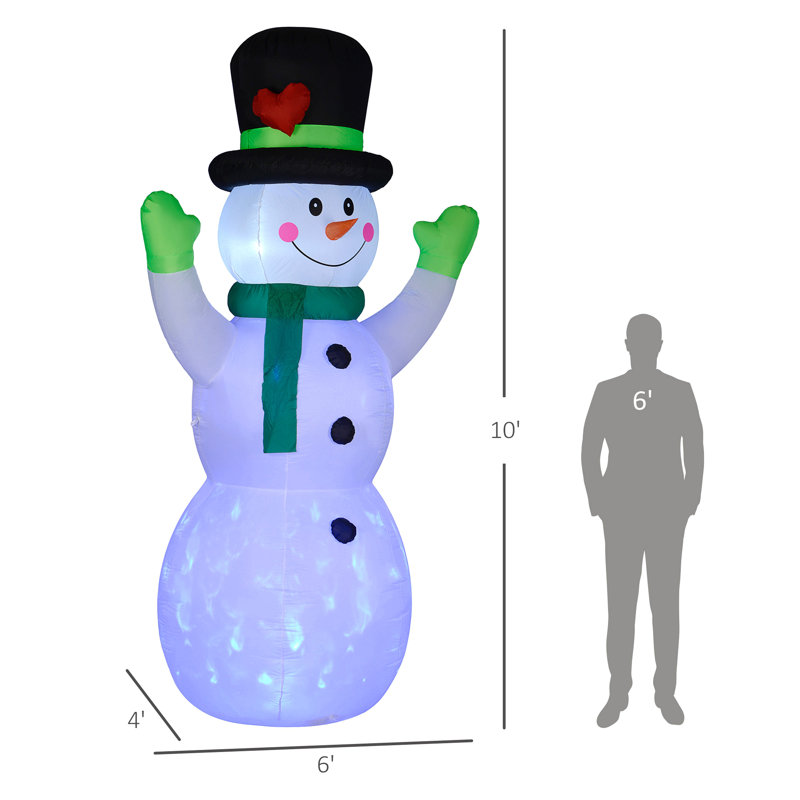 Joyeux bonhomme de neige gonflable Perfect Christmas