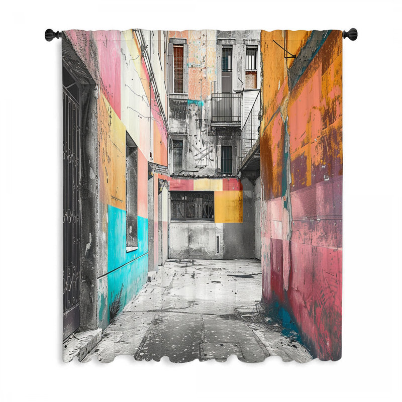 Rideaux de fenêtre Cityscape, Urban Blockout et voilages - 1 panneau, L 50 po x L 96 po