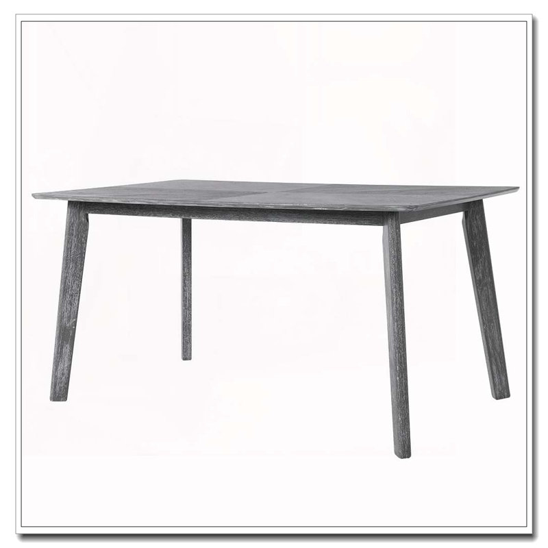 Table de salle à manger, table de salle à manger pour 6 personnes, Gris