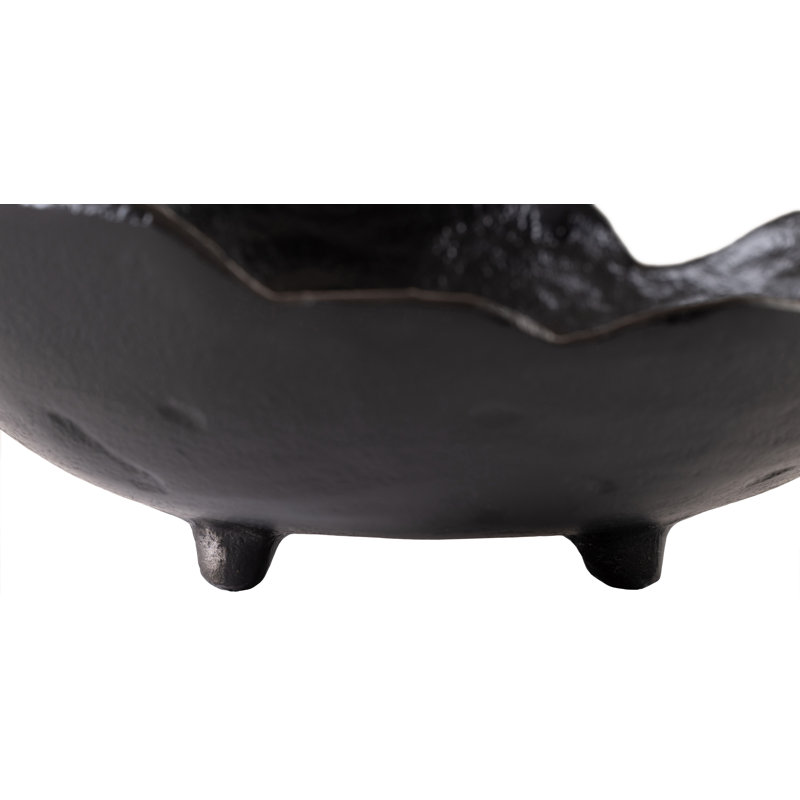 Bol en aluminium noir Calyx, Black