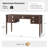 Hoai 55''W Transitional Fluted Simple Assembly Desk with Charging Station and Cable Management-1138859361