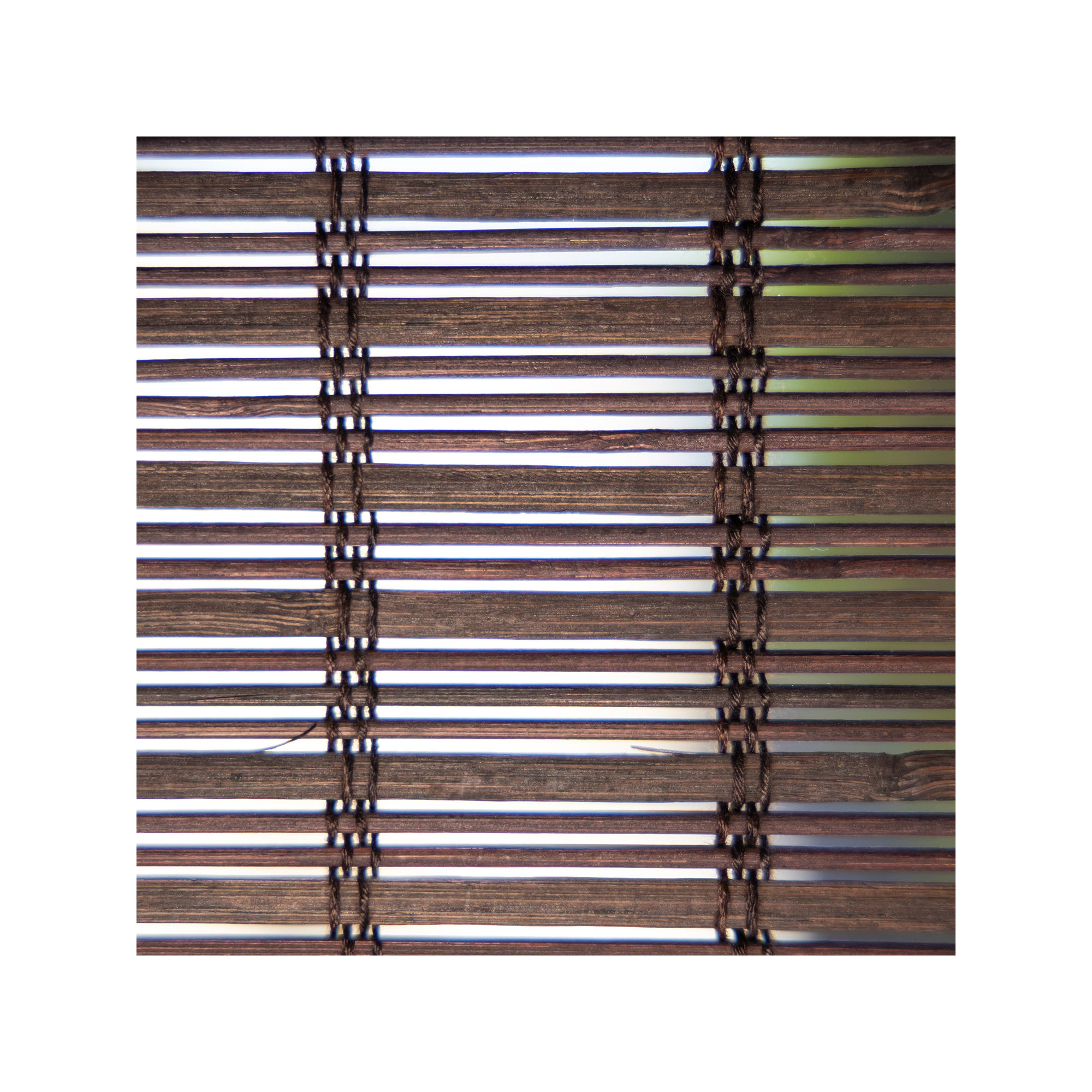 Cordless Light Filtering Woven Wood Bamboo Roman Shade with Valance, 27"W x 64"L, Gray