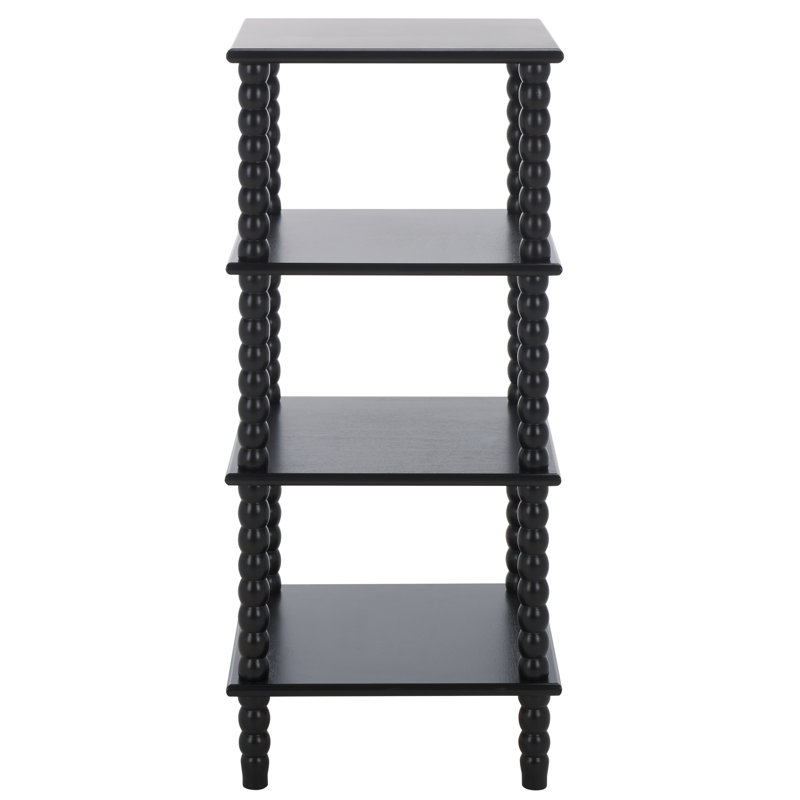 Dilyn 4 Tier Shelving Unit, Matte Black