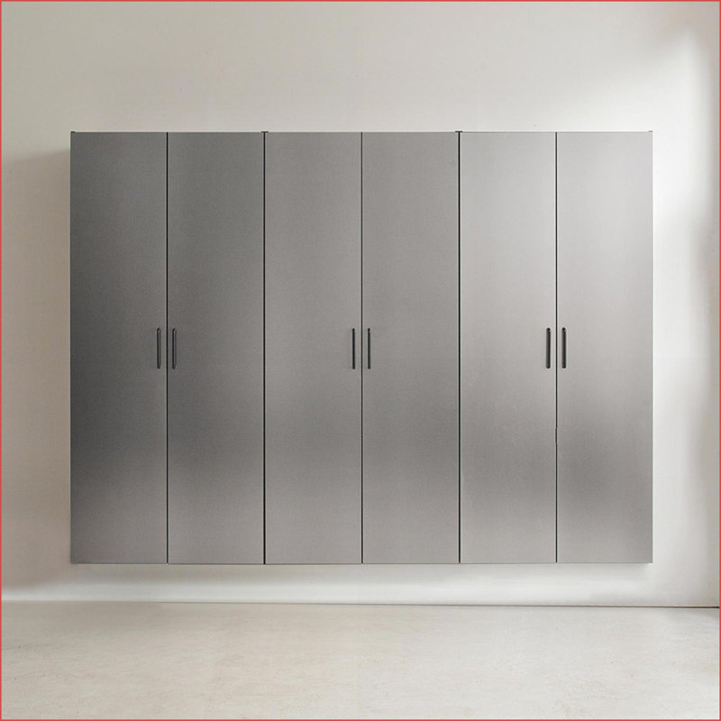 Ensemble de rangement pour garage 3 pièces gris ardoise l 96 po x H 79 po x P 20 po Cabinets Bois | Bureau