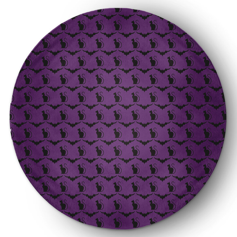 Debro Chenille Indoor Rug, Round 5'