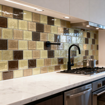 Geo 2 in. x 2 in. Textured Glass Straight Edge Brick Mosaic Wall & Pool Tile
