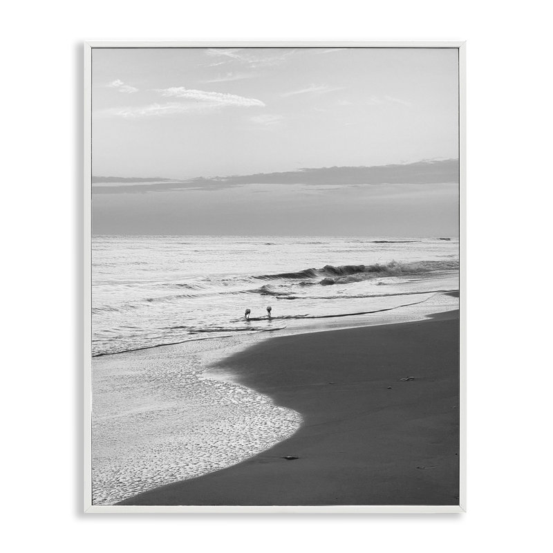  «Evening Beach Stroll», art de la giclée encadrée par Graffi *ee Studios, H 14 po x l 11 po