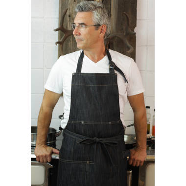 Solid Color Oil-resistant Restaurant Home Kitchen Cooking Protective Apron