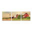 «Brownsville Farm» par Lori Deiter, ensemble d'art mural en verre acrylique, 3 pièces-101613111