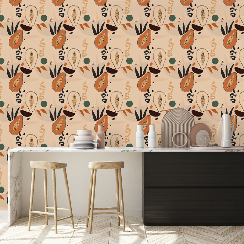 Panneau de papier peint Bella-Mai, L 10,4 po x l 25 po, Papier