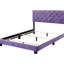 Transitional Purple Bed With Solid Support - 48"h X 58"w 77"d Construction Chic Easy Assembly Guide Suits Various Decor Themes Full Size Strong And Frame Stable Stylish Finish Simple Style