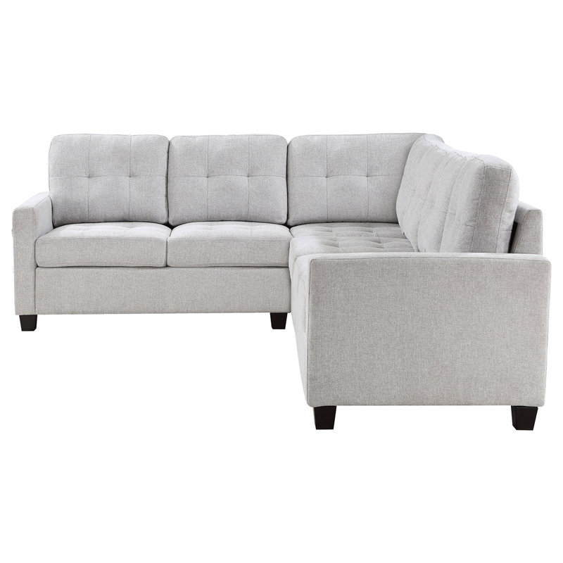 Canapé modulaire rembourré 4 pièces Ashland, Polyester beige