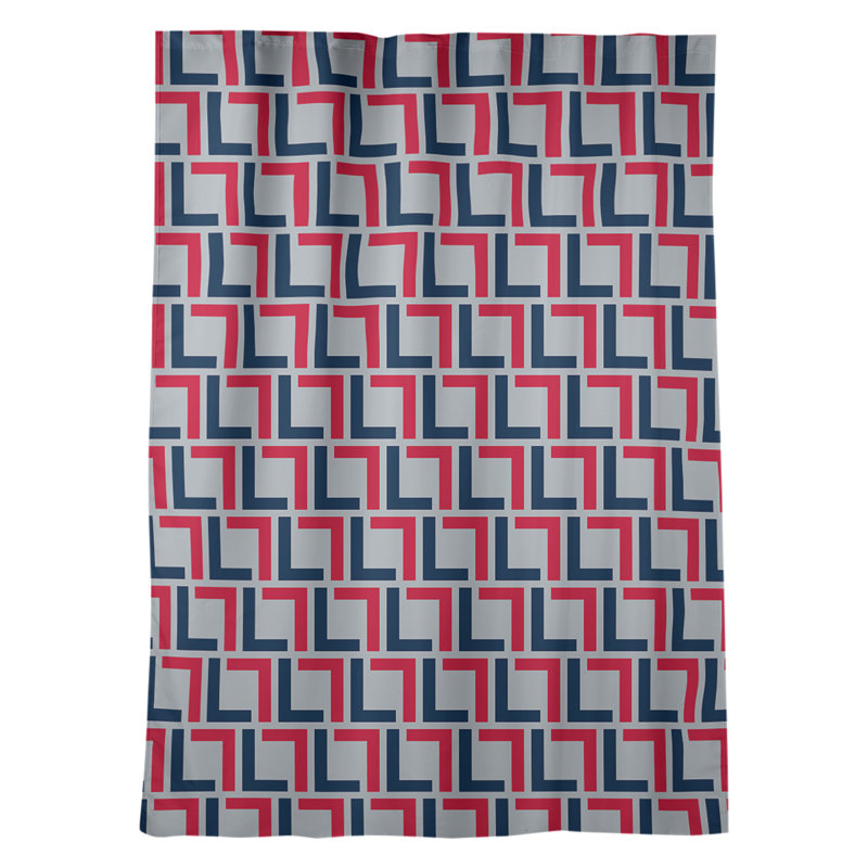 Rideau occultant et isolant avec passe-tringle Luxury, Football nautique de la Nouvelle-Angleterre - bleu