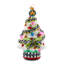 Confetti Christmas Tree Glass Ornament