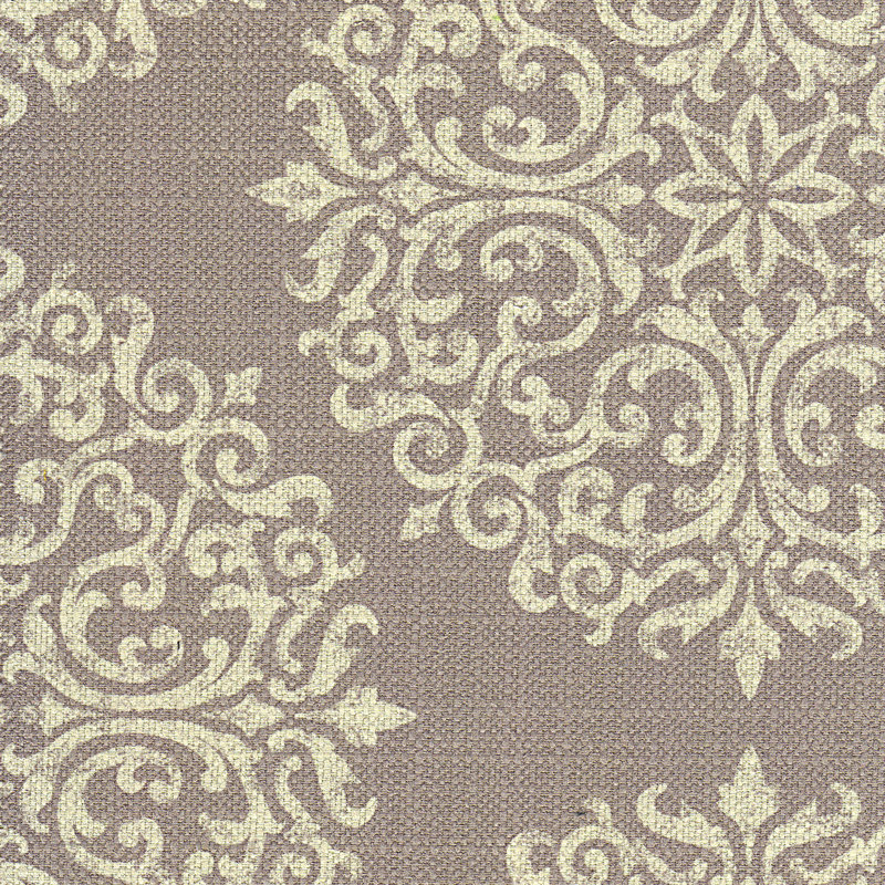Repose-pieds Denning, Médaillon taupe / crème