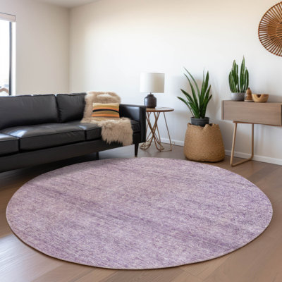 Machine Washable Indoor/Outdoor Chantille ACN1163 Lavender Rug