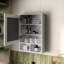 Armoire de salle de bain blanche avec miroir - offre un rangement pratique pour les médicaments et les produits d'hygiène La porte murale ajoute un style pratique à-689649773