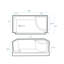 Base de douche 60 po x 32 po en noir mat Aquatique-100492120