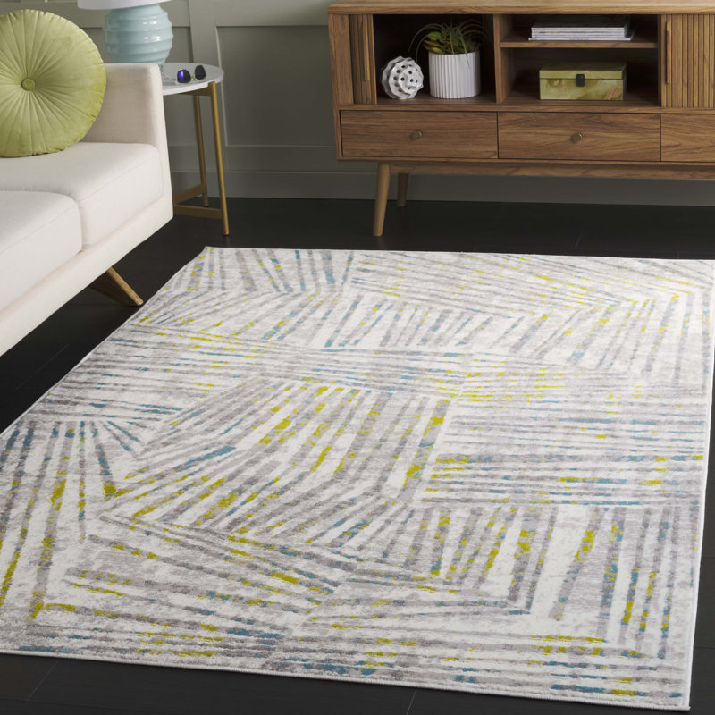 Cosner Skyler Performance Abstract Rug, Rectangle 5'1" x 7'6"