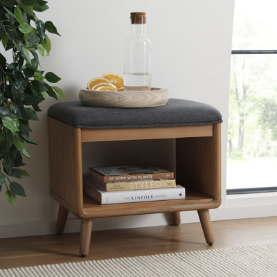 Polyester Upholstered Storage Bench