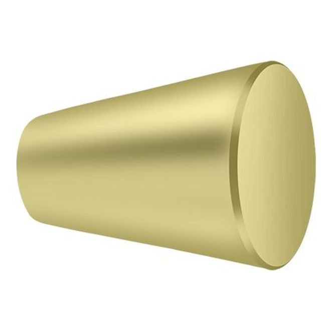 Conical Knob, Polished Brass, 0.75"