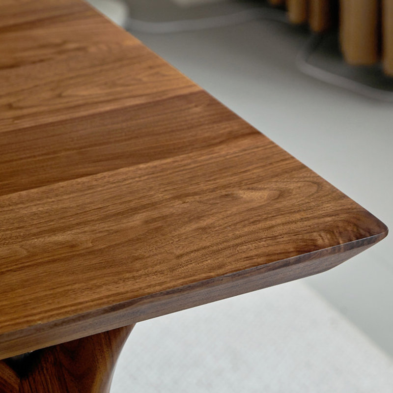 Excellent Walnut Wood Solid Multi-functional Desk, 29.52" H x 62.99" W x 33.46" D