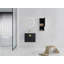 Meuble-lavabo mural avec lavabo en céramique et armoire latérale à 1 porte, portes à fermeture douce (KD-Packing)-1678388513