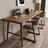 Nut-brown Rectangular Solid Wood desk-1888844417
