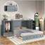 Grand lit escamotable avec port USB-189133460