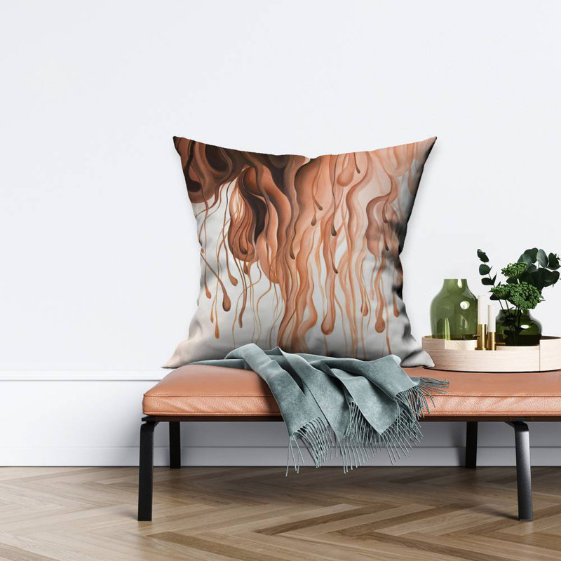 Eruption - 26"x26" Throw pillow - Poly twill - Print on demand