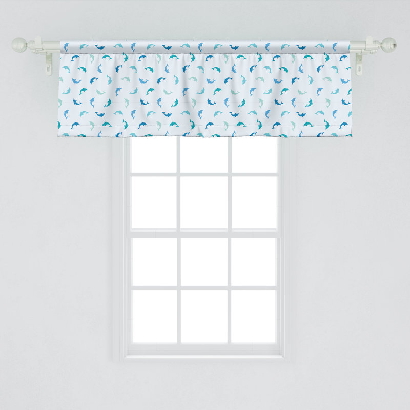 Cantonnière Ambesonne Turquoise, L 12 po x L 54 po