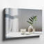 Toile d'une composition minimaliste avec un élégant vase en céramique blanche avec art mural-1866888263