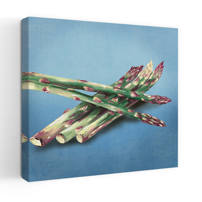 Art organique d'asperge minimaliste, H 36 po x l 36 po
